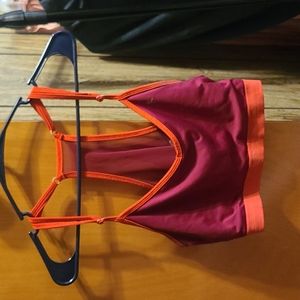 Red/orange sports bra